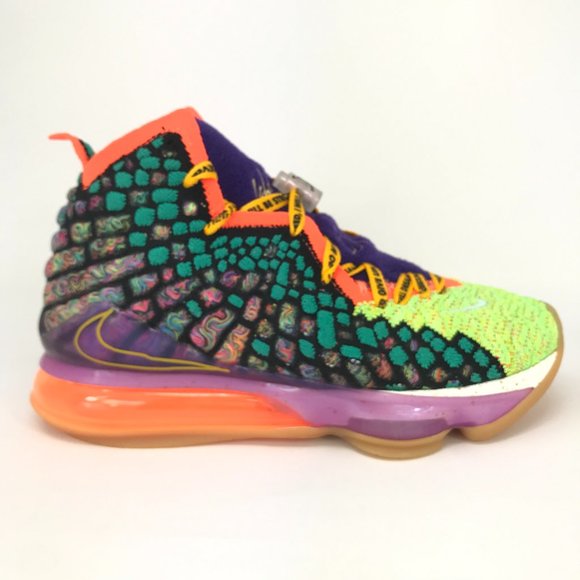 Nike Lebron XVII 17 'What The' CV8079-900 Basketball Sneakers - Picture 2 of 13